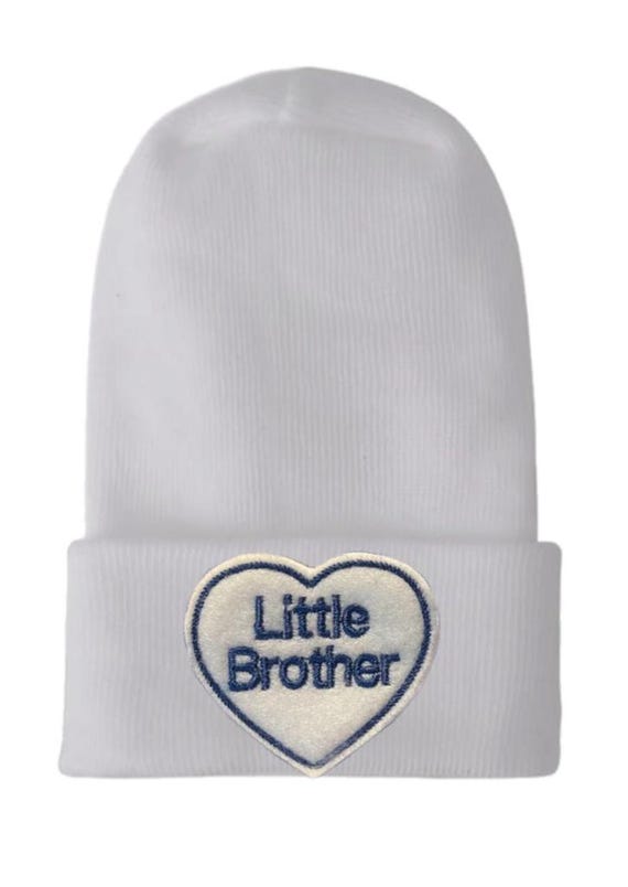 Newborn Hospital Hat. Little Brother.
