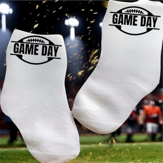 Football socks for Baby, Toddler, Child. GAME DAY Multiple sizes offered . Choose from 0-6  months to 10 years.