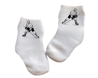 Baby/Toddler/Child Hockey Socks. Multiple sizes offered. Choose from 0-6 months to 10 years. Every Baby Needs. Cute Baby Gift!