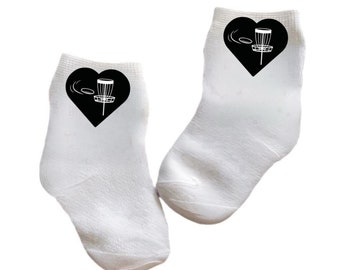 Baby/Toddler/Child Frisbee Golf Socks. Multiple sizes offered. Choose from 0-6 months to 10 years. Every Baby Needs. Cute Baby Gift!