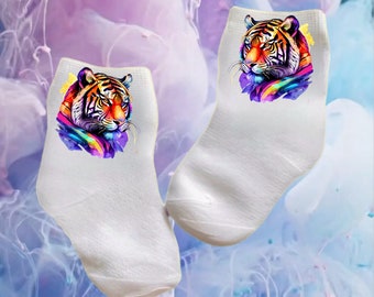 Baby/Toddler/Child Colorful Tiger! Multiple sizes offered. Choose from 0-6 months to 14 years. Cute  Gift!