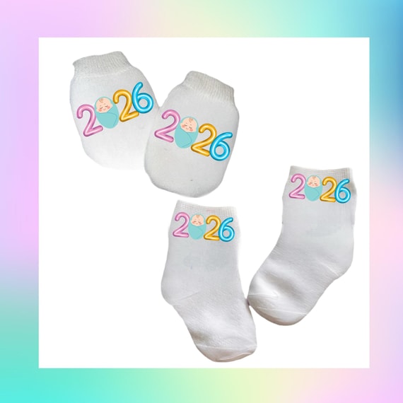 2026 Baby Announcement Socks: Keepsake Newborn Gift