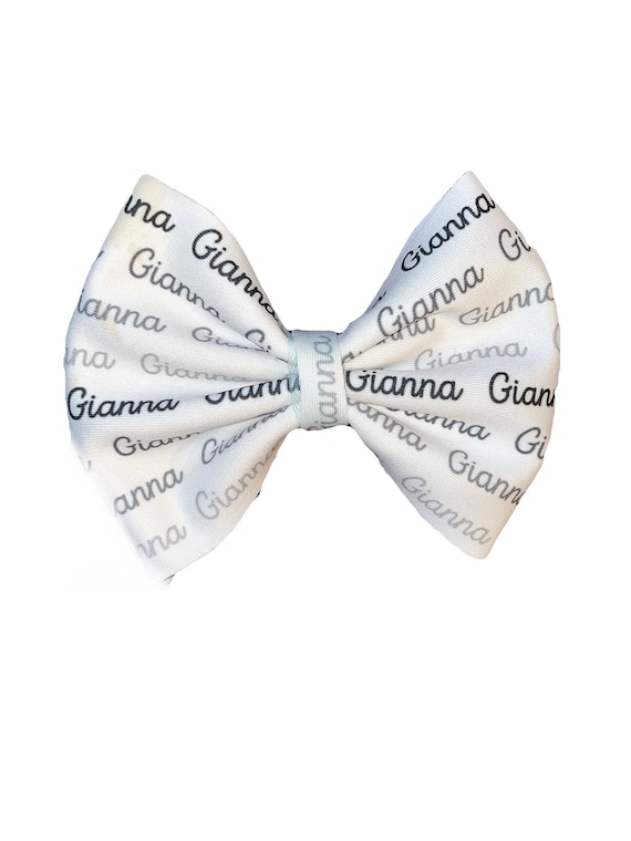 Girls Bow Hat or Headband with NAME! Baby Girl Bow!  Custom Made Fabric Bow. Newborn Hospital Hat. Newborn Hat. Infant Beanie. EXCLUSIVE