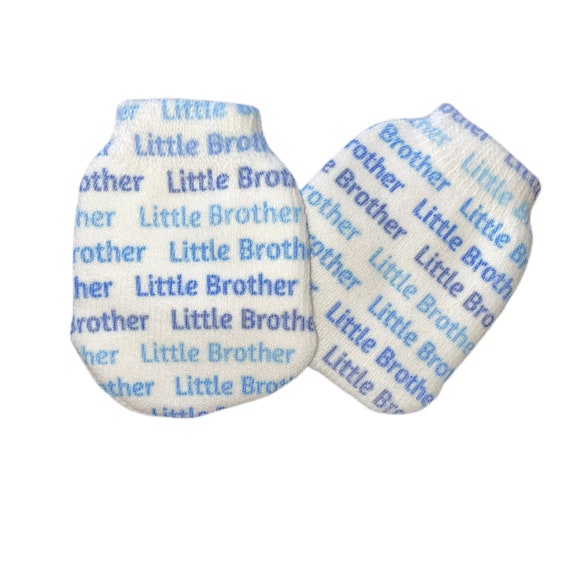 MITTENS! Newborn no scratch Mittens For Little Brother! Perfect Shower / Newborn Gift! Every Baby Needs. Cute Baby Gift!