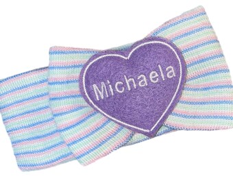 Exclusive Newborn HEADBAND Monogrammed with PERSONALIZED Name! Bow with Name! 1st Keepsake!