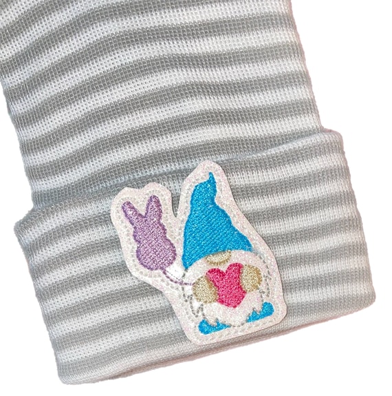 Newborn Hospital Hat BoY or GIrL Easter Gnome! Choice of Hat Color