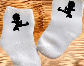 Baby/Toddler/Child Karate Socks. Multiple sizes offered. Choose from 0-6 months to 10 years.  Every Baby Needs. Cute Baby Gift!