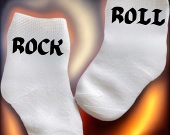 Baby/Toddler/Child Rock and Roll Socks. Multiple sizes offered. Choose from 0-6 months to 10 years.  Every Baby Needs. Cute Baby Gift!