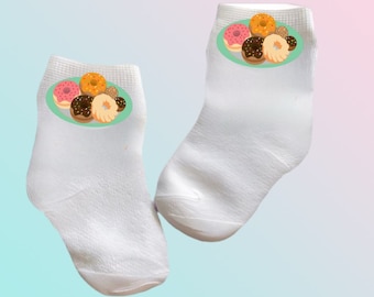 Baby/Toddler/Child Donuts Socks Multiple sizes offered Choose from 0-6 months to 10 years Every Baby Needs. Cute Baby Gift!