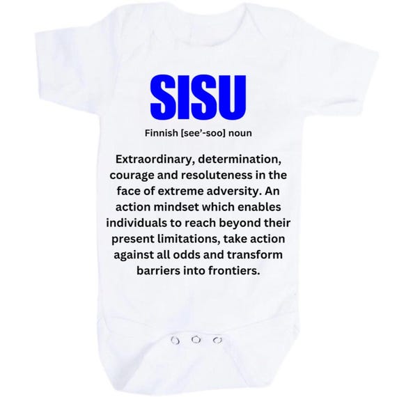 SISU Baby Bodysuit. You choose size. Great Gift!