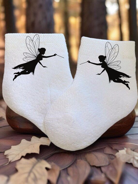 Baby/Toddler/Child Fairy Socks. Multiple sizes offered. Choose from 0-6 months to 10 years. Cute Gift!