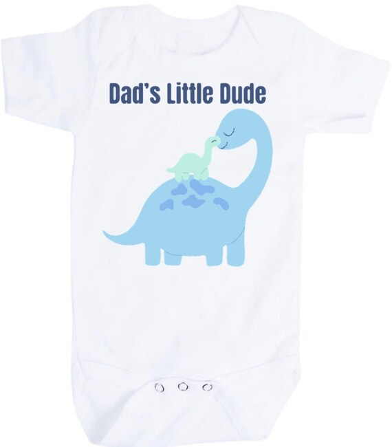 Baby Bodysuit with Dads Little Dude. You Choose Size 1st Keepsake! GREaT GiFT! 1st Keepsake!