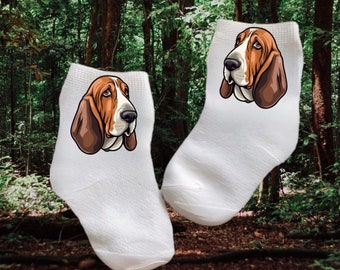 Baby/Toddler/Child Cute Hound Dog Socks. Multiple sizes offered. Choose from 0-6 months to 10 years. Cute Gift!