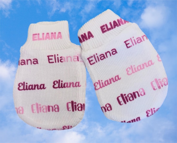 MITTENS! Newborn no scratch Mittens with NAME. Boy or Girl! Perfect Shower / Newborn Gift! Every Baby Needs. Every Mom Loves!
