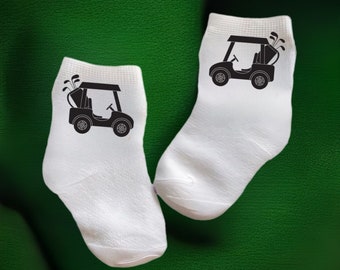 Baby/Toddler/Child Golf Cart Socks. Multiple Sizes Offered. You Choose. Every Baby Needs. Cute Baby Gift!