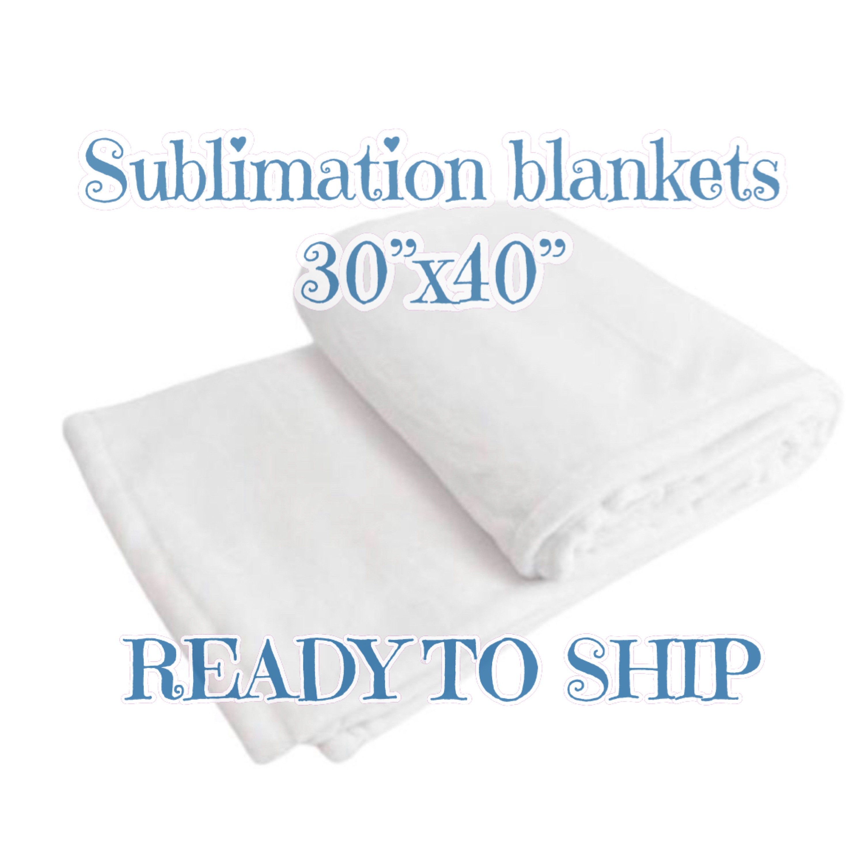 SUBLIMATION Fleece Baby Blanket Size 30”x40” Snow White, soft and Per…