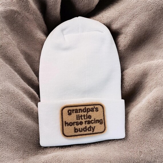 Newborn Hat grandpa’s little Horse Racing buddy. 1st Keepsake