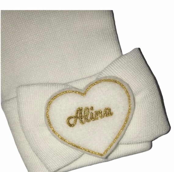 BABY GIRL Hat CURSIVE Name Hat Coming Home Hat Personalized Newborn Hat Newborn Hospital Hat Monogrammed with Name! 1st Keepsake!