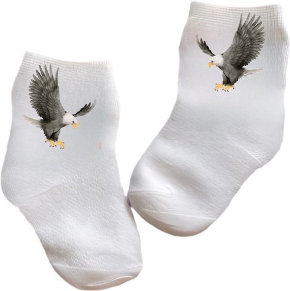 Baby/Toddler/Child Eagle Socks. Multiple sizes offered. Choose from 0-6 months to 14 years. Cute Gift! Baby/Toddler/Child Eagle Socks. Multiple sizes offered. Choose from 0-6 months to 14 years. Cute Gift!