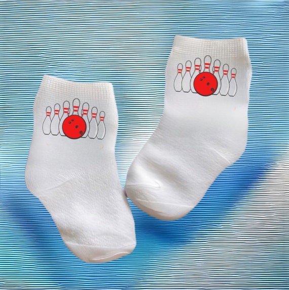 Baby toddler child Bowling Socks. Multiple Sizes Offered. Choose