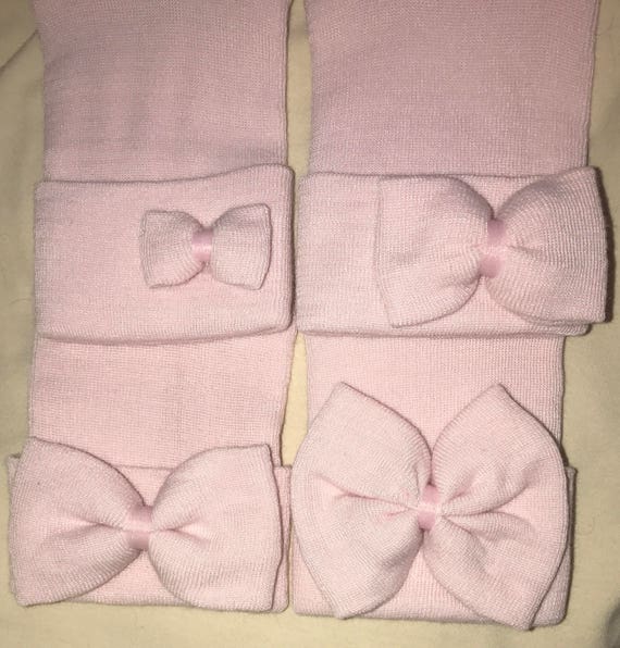 Infant Girl PINK Newborn Hospital Hat 