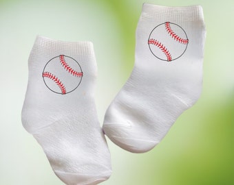 Baby/Toddler/Child Baseball Socks. Multiple sizes offered. Choose from 0-6 months to 10 years. Every Baby Needs. Cute Baby Gift!