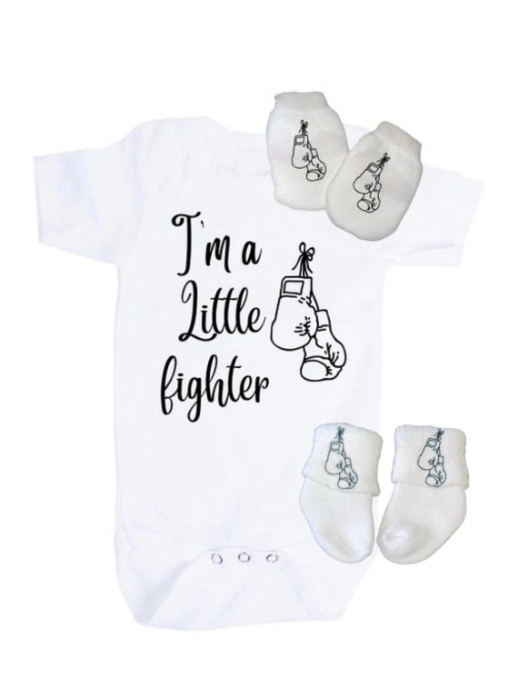 Baby Bodysuit I’m a Little fighter. You Choose Size. 1st Keepsake! GREaT GiFT! 1st Keepsake!