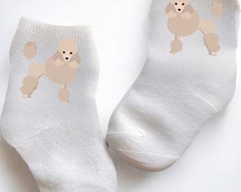 Baby/Toddler/Child Cute Poodle Socks. Multiple sizes offered.