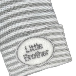 A Best Seller! Baby Hospital Hat. Little Brother Baby Hat. Newborn Hospital Hat.  Newborn Beanies. Little Brother.