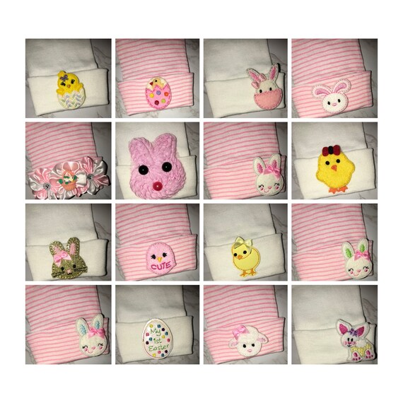 Easter Newborn Hospital Hat! ! You Choose! Spring Baby Great Gift!