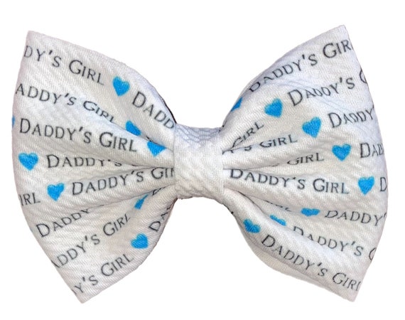 Daddy's Girl Bow on Hat or Headband. An Exclusive.  You choose Headband or Newborn Hat at Checkout