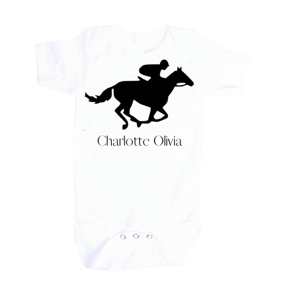 HORSE RACiNG Bodysuit with or Without Name You Choose Size. EXCLUSIVELY FOUND HeRe!