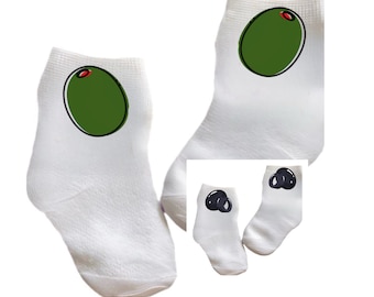 Baby/Toddler/Child Green or Black Olive Socks Multiple sizes offered Choose from 0-6 months to 10 years Every Baby Needs. Cute Baby Gift!