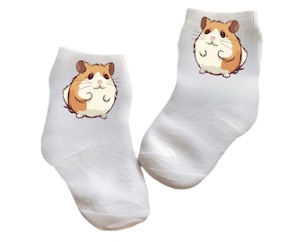 Baby/Toddler/Child Hamster Socks. Multiple sizes offered. Choose from 0-6 months to 10 years.  Every Baby Needs. Cute Baby Gift!