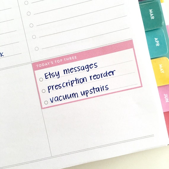 Final 3 stickers for Simplified Planner photo relating to The Simplified Planner named Greatest 3 stickers for Simplified Planner