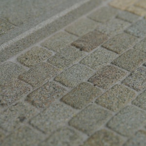 100sq ins echte Steingraue Kopfsteinpflaster / Kopfsteine für Models & Puppenhäuser
