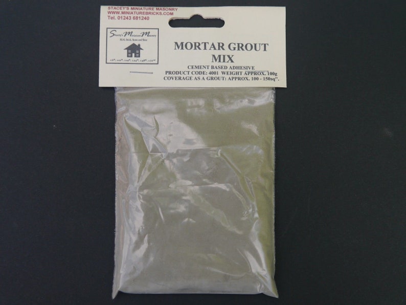 100g Mortar/Grout Mix Miniature Model Building & Grouting image 1