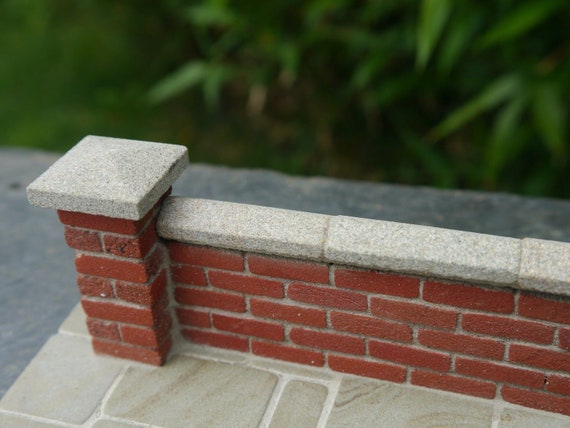 20 22mm Real Piedra Miniatura Piedra Gris Pared copings