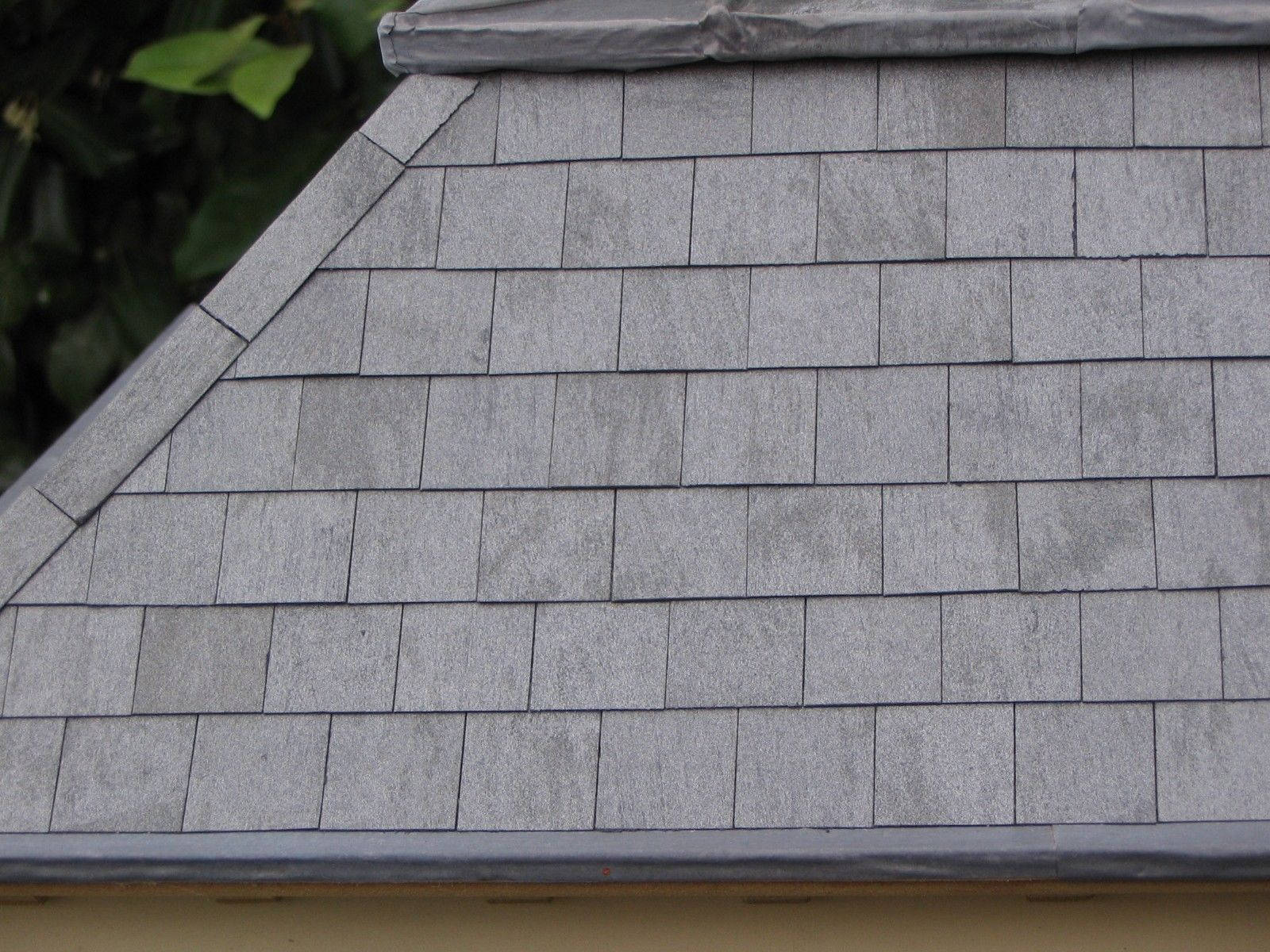 1/12 Dolls House Light Grey Roof Slates Tiles Embossed A3 Paper Card DIY766B 