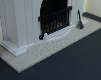 REAL STONE Grey Stone 1:12th Scale Miniature / Dolls House Fireplace Hearth