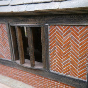 Eine Packung mit 100 1:12th BRICK Miniature 2 "Tudor Brickslips
