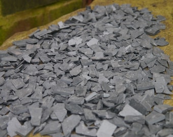 25 sq ins Bag Real Slate Miniature Landscaping Rubble