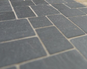 100 sq ins REAL SLATE Miniature Random Flagstones