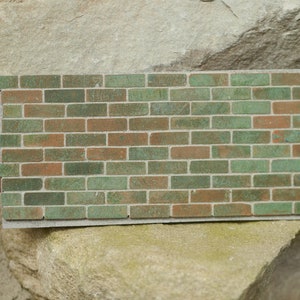 500 1/12e miniatuur echte bakstenen oude dorp steenstrips voor poppenhuizen