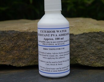 Exterior Grade Water Resistant Miniature Brick & Stone PVA Glue 100ml