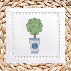 Chinoiserie Topiary Embroidery Design Boxwood Machine Embroidery File Elegant Floral Embroidery Instant Download Topiary Tree Embroidery