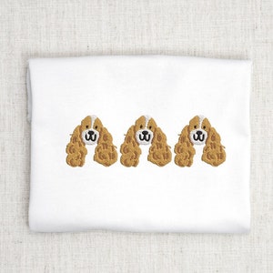 Spaniel Dog Embroidery Design Chinoiserie Machine Embroidery Cocker Spaniel Embroidery Dog Embroidery Download Stitch File