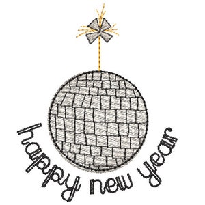 new year embroidery design