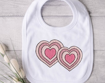 Heart Embroidery Design, Love Embroidery, Hearts Embroidery Design, Valentine embroidery File, Machine Embroidery Design File