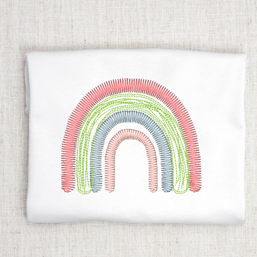 Rainbow Embroidery Design Machine Embroidery Design File - Etsy UK